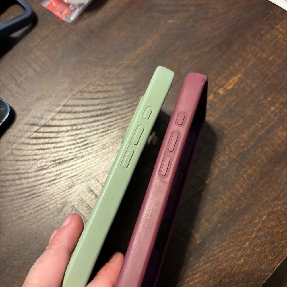 Two iPhone 16 Rubber Silicone Phone Cases